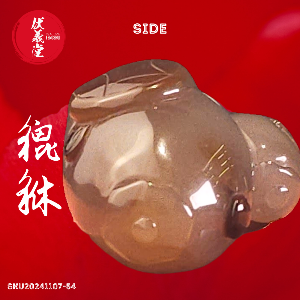 Fu Xi Tang Exquisite Jade Statue: Pixiu