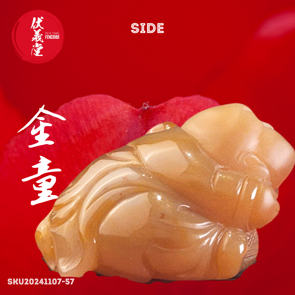 Fu Xi Tang Exquisite Jade Statue: God of Fortune