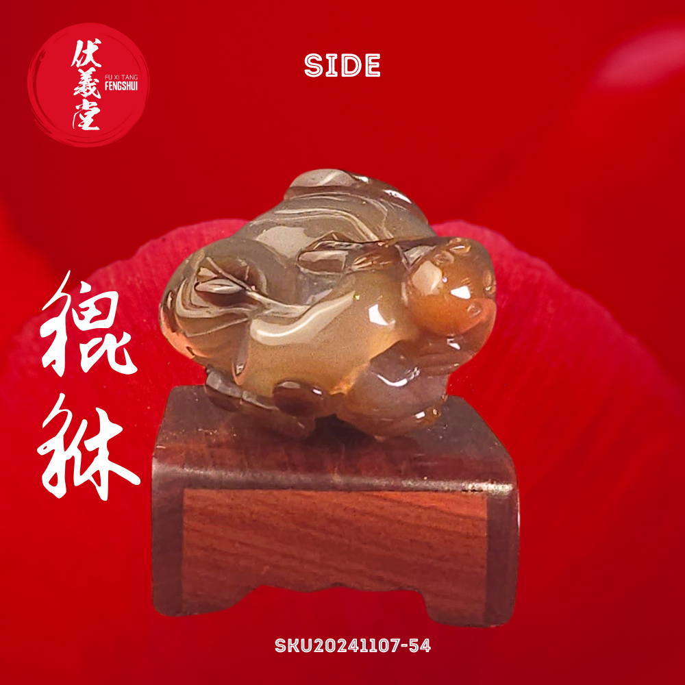 Fu Xi Tang Exquisite Jade Statue: Pixiu