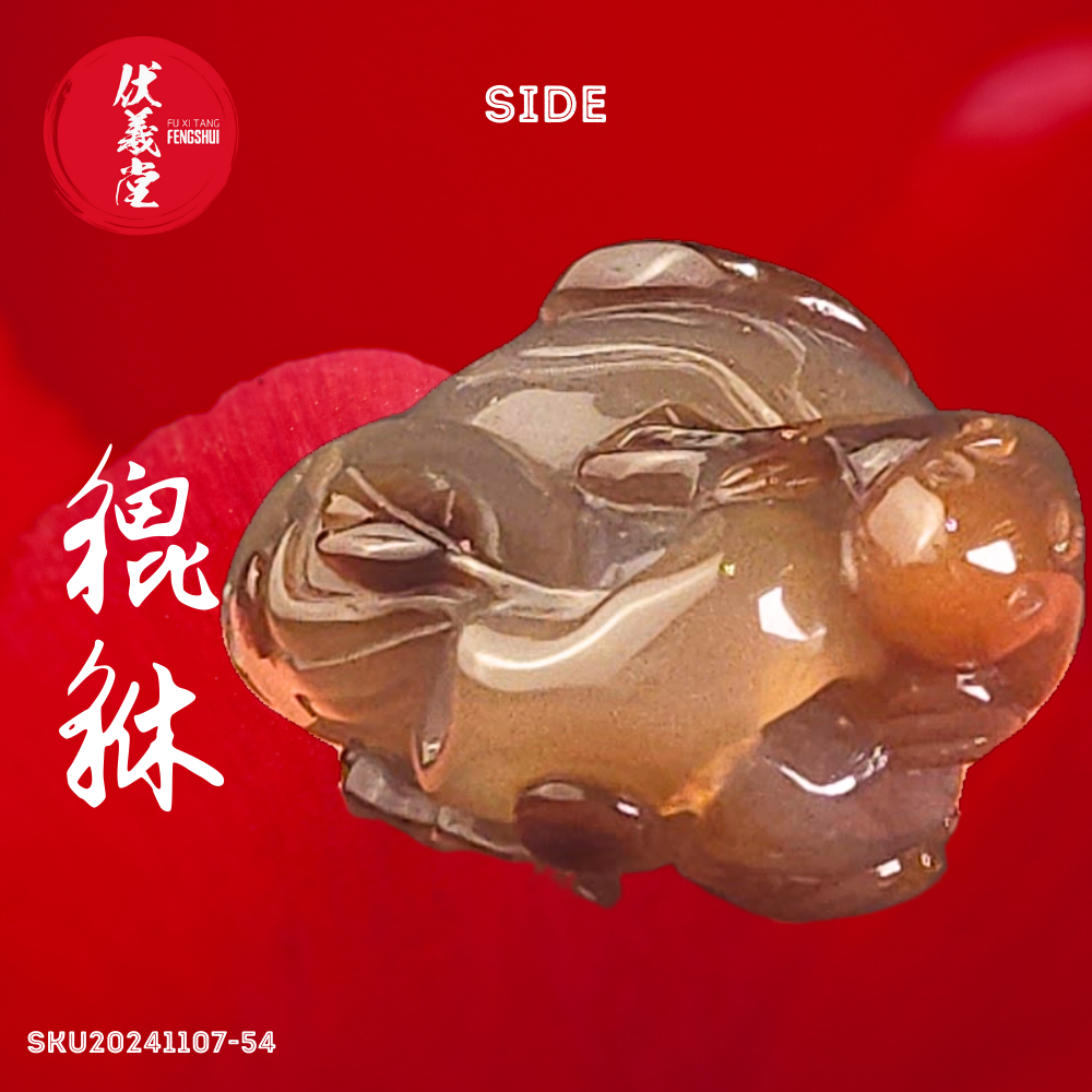 Fu Xi Tang Exquisite Jade Statue: Pixiu