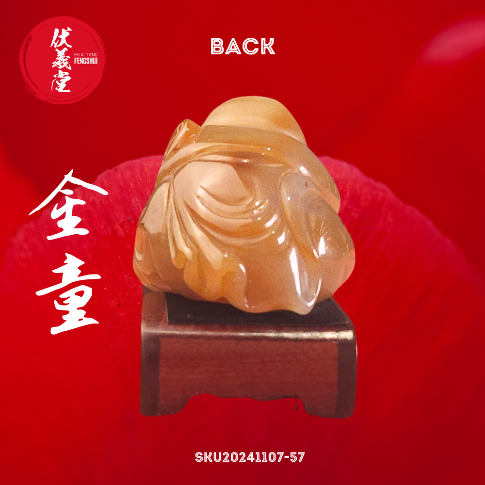 Fu Xi Tang Exquisite Jade Statue: God of Fortune