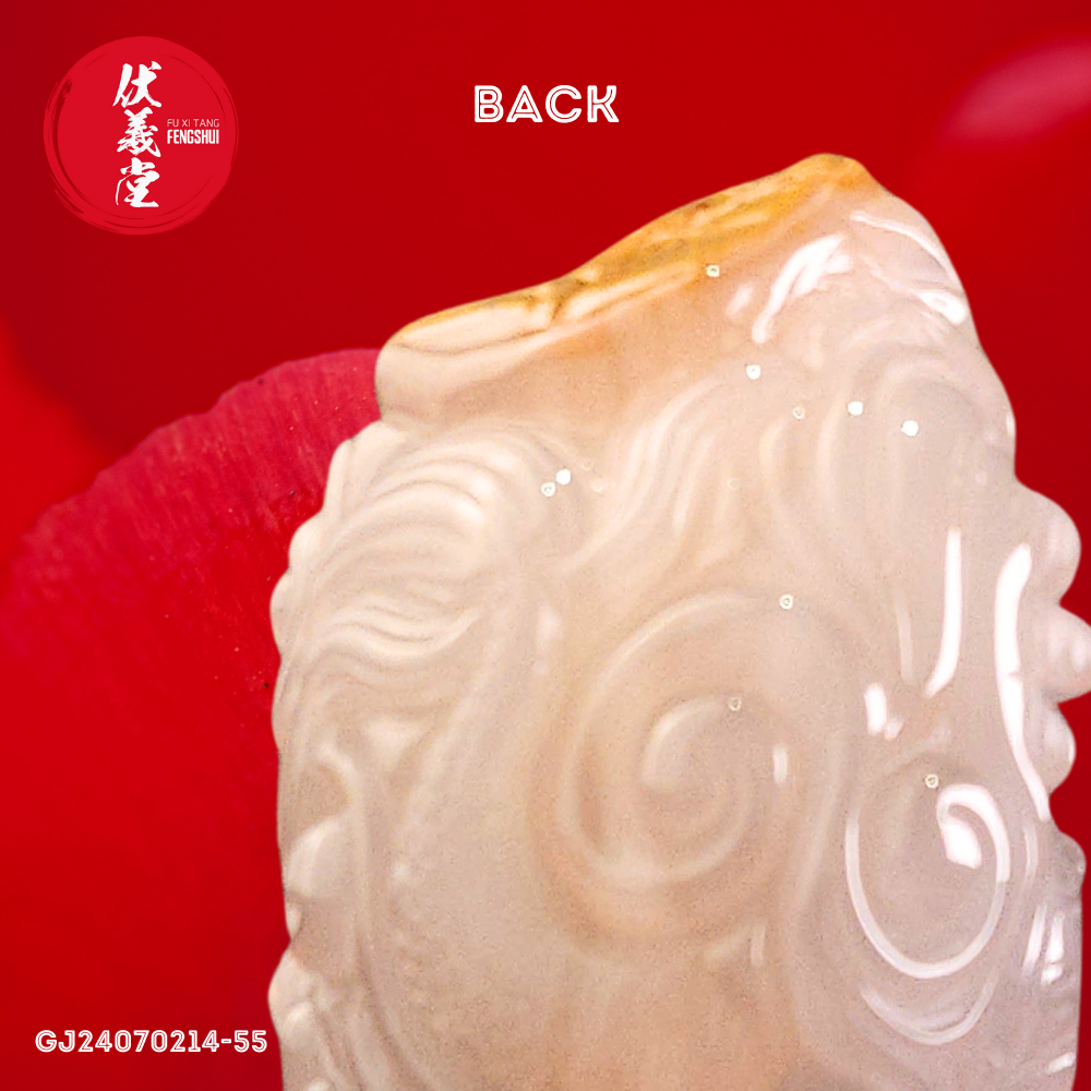 Fu Xi Tang Exquisite Jade Statue: Shenlong