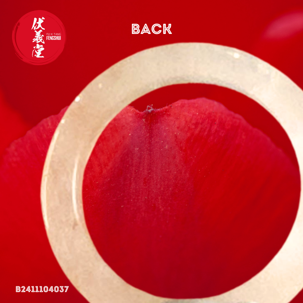 Fu Xi Tang Exquisite Jade Ring: Red Agate
