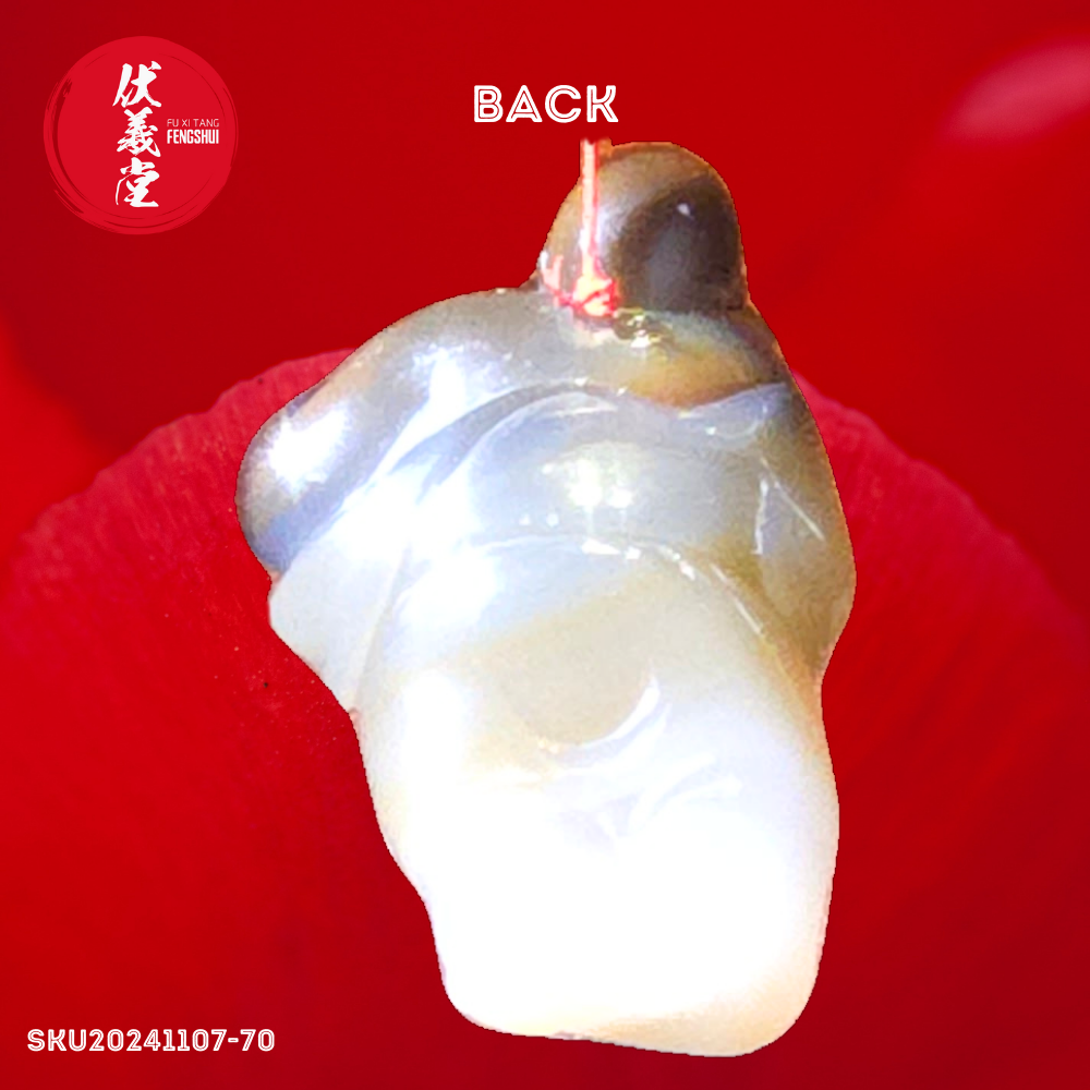 Fu Xi Tang Exquisite Jade Mini Statue: Mi Le Tian Zun