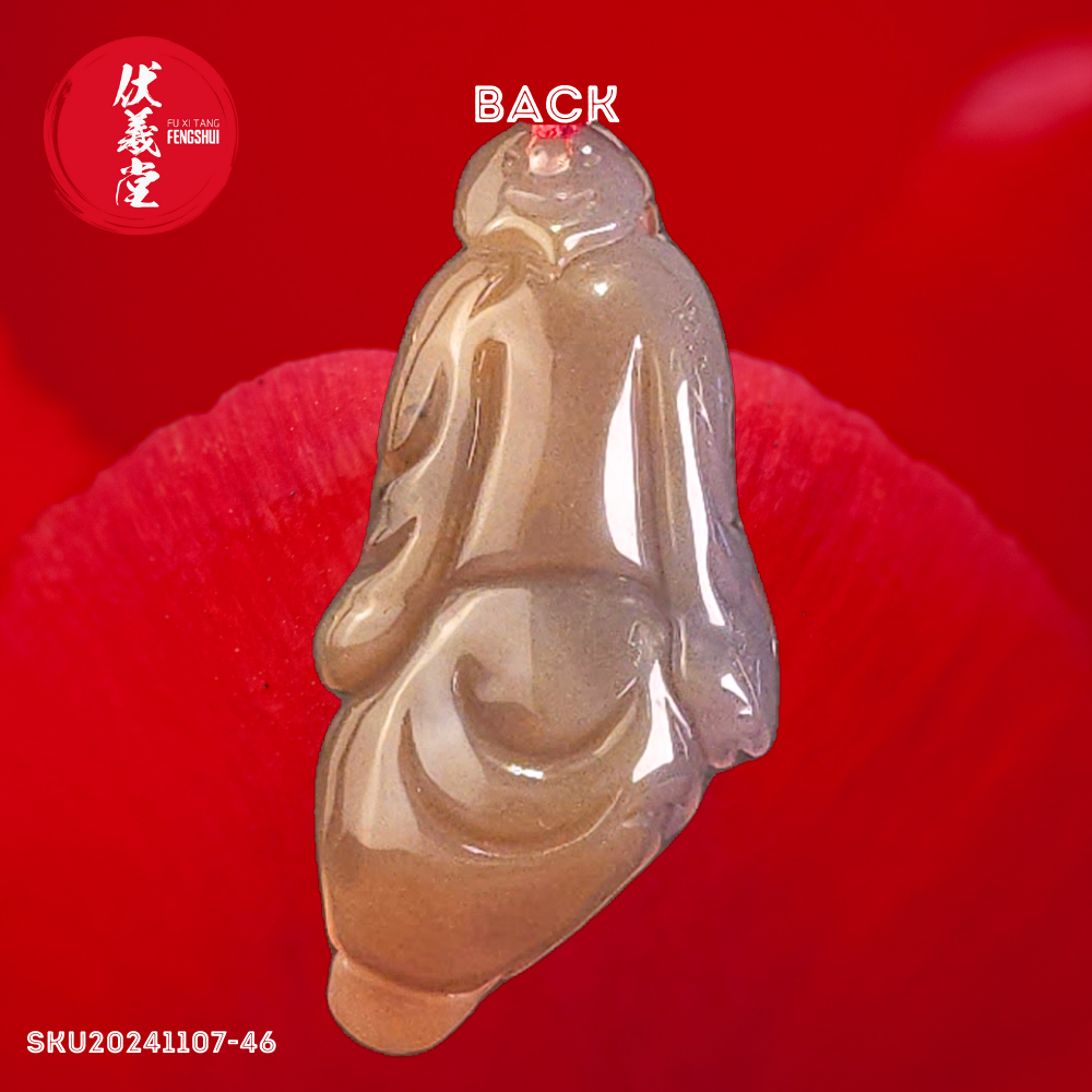 Fu Xi Tang Exquisite Jade Statue: God of Longevity
