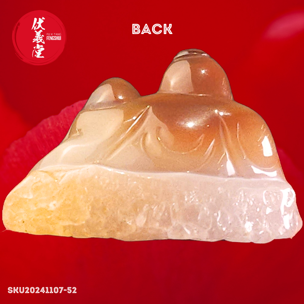 Fu Xi Tang Exquisite Jade Statue: Mi Le Tian Zun