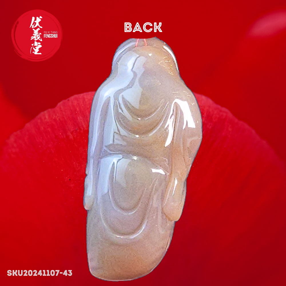 Fu Xi Tang Exquisite Jade Statue: Mi Le Tian Zun