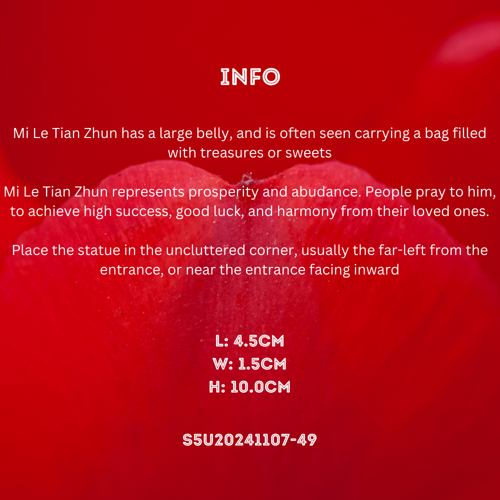 Fu Xi Tang Exquisite Jade Statue: Mi Le Tian Zun
