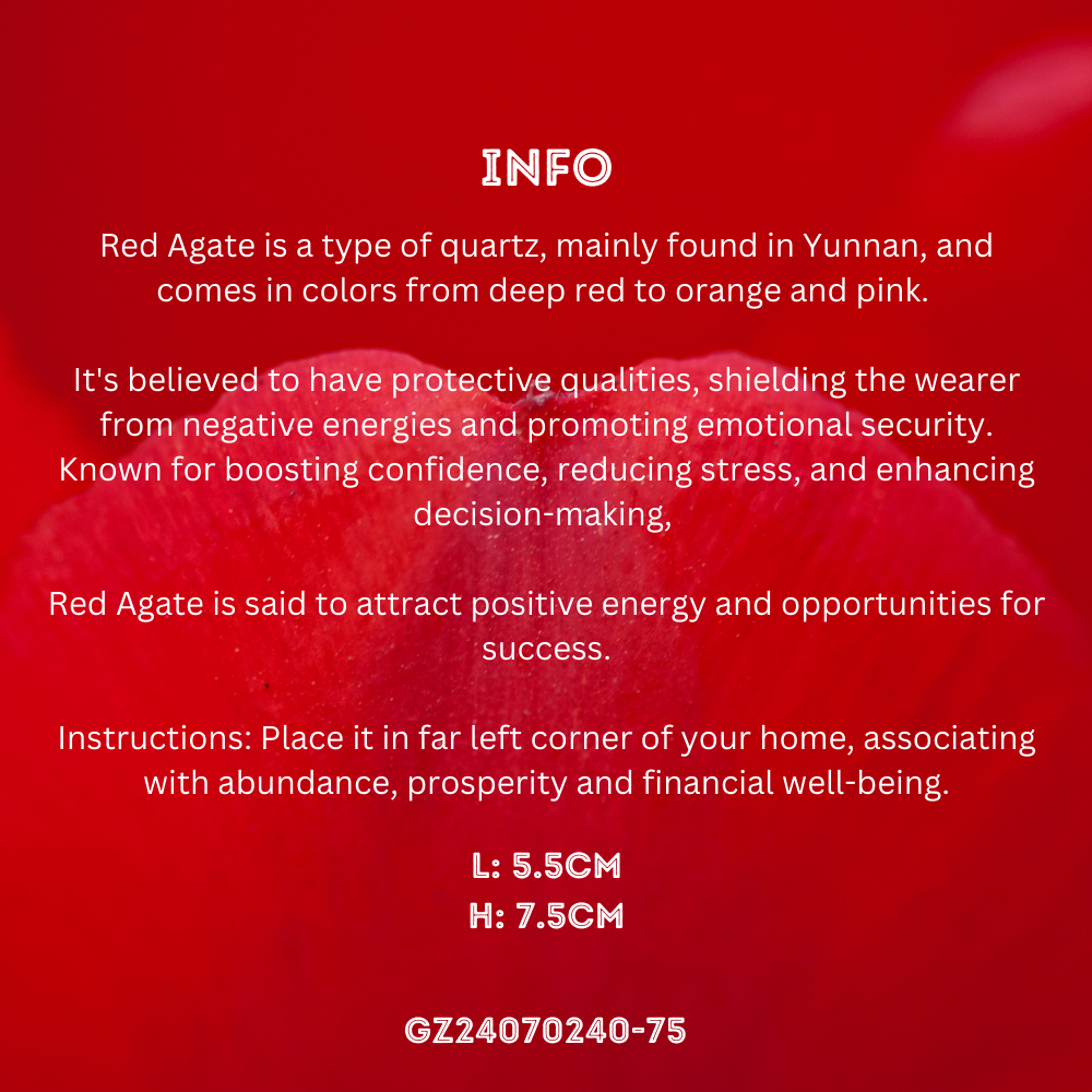 Fu Xi Tang Special Jade: South Red Agate