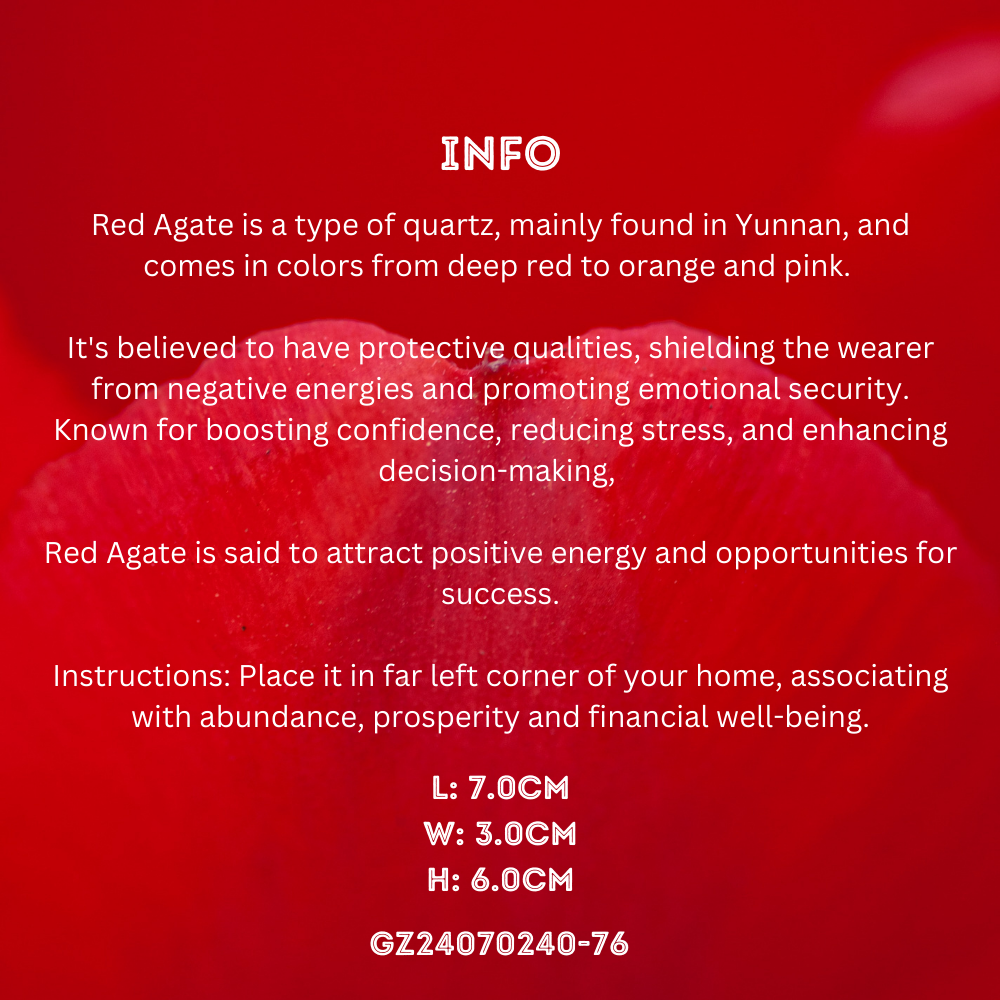 Fu Xi Tang Special Jade: South Red Agate