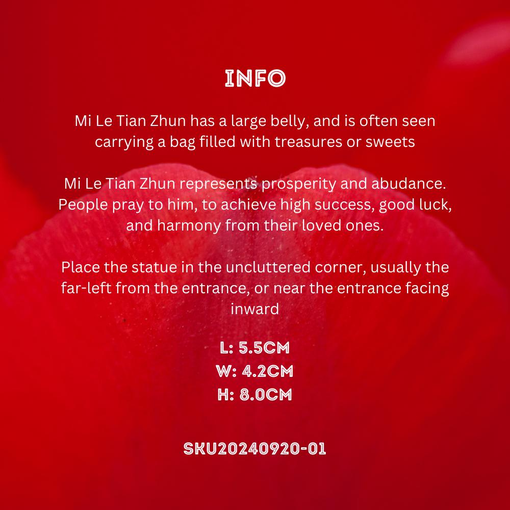 Fu Xi Tang Exquisite Jade Statue: Mi Le Tian Zun