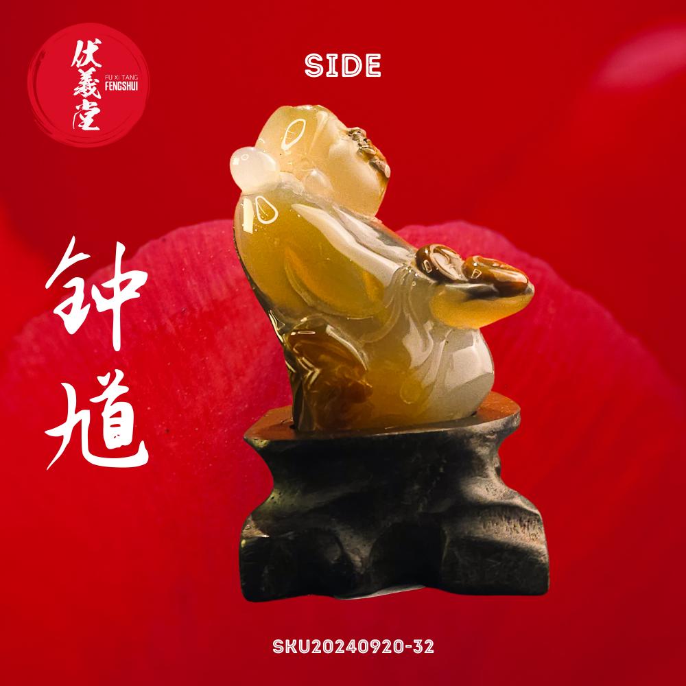 Fu Xi Tang Exquisite Jade Statue: God of Protection