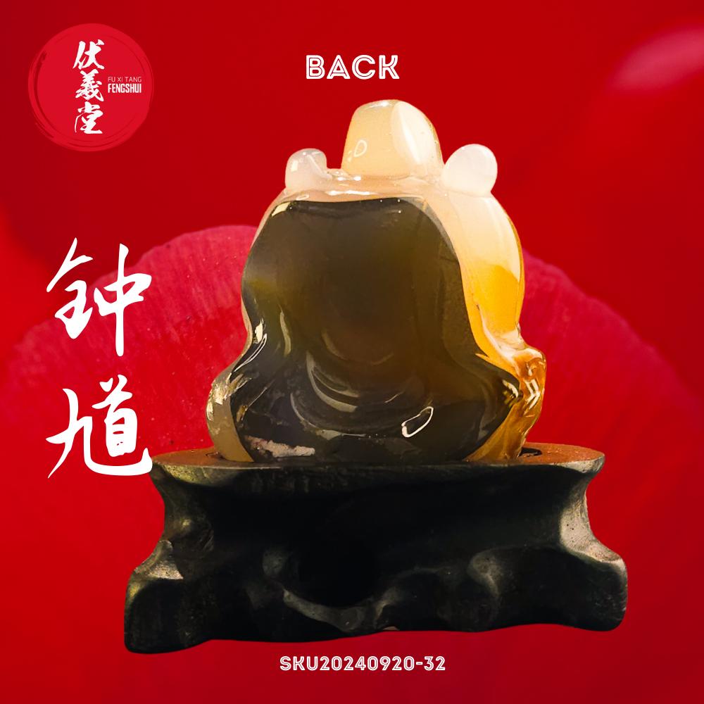 Fu Xi Tang Exquisite Jade Statue: God of Protection