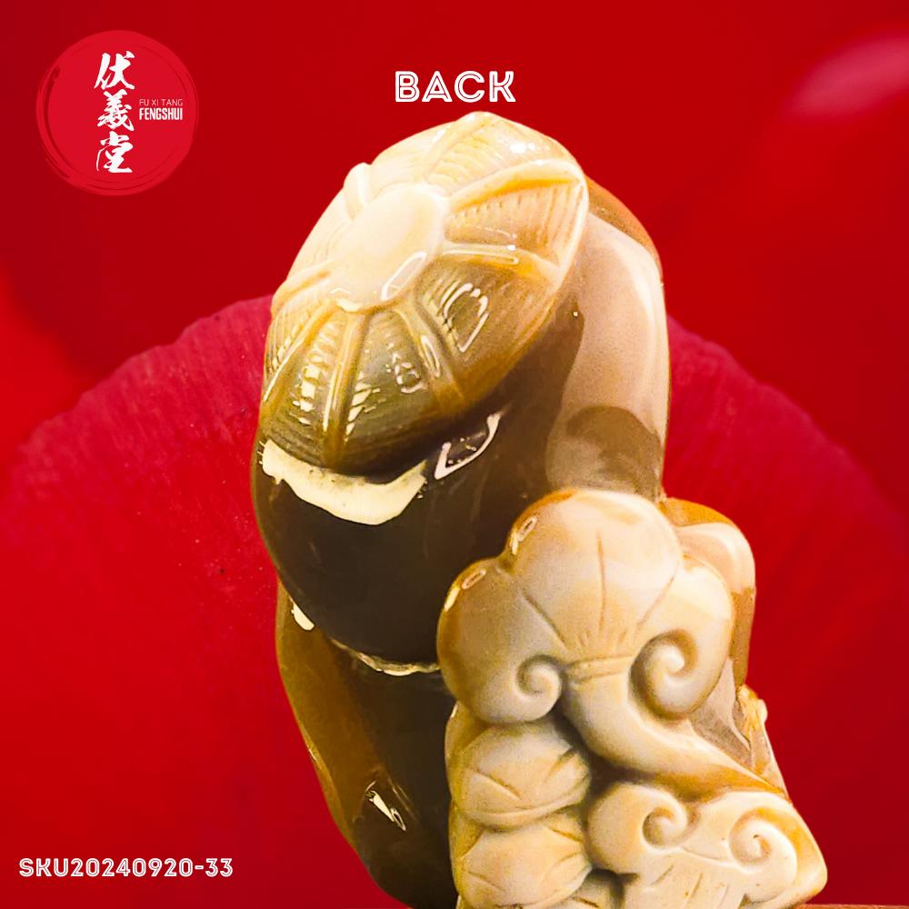Fu Xi Tang Exquisite Jade Statue: God of Protection